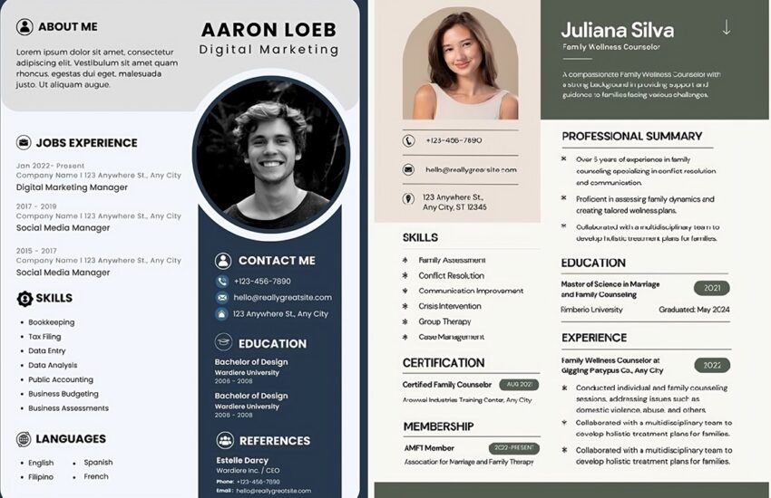 Create Unique resume with Canva